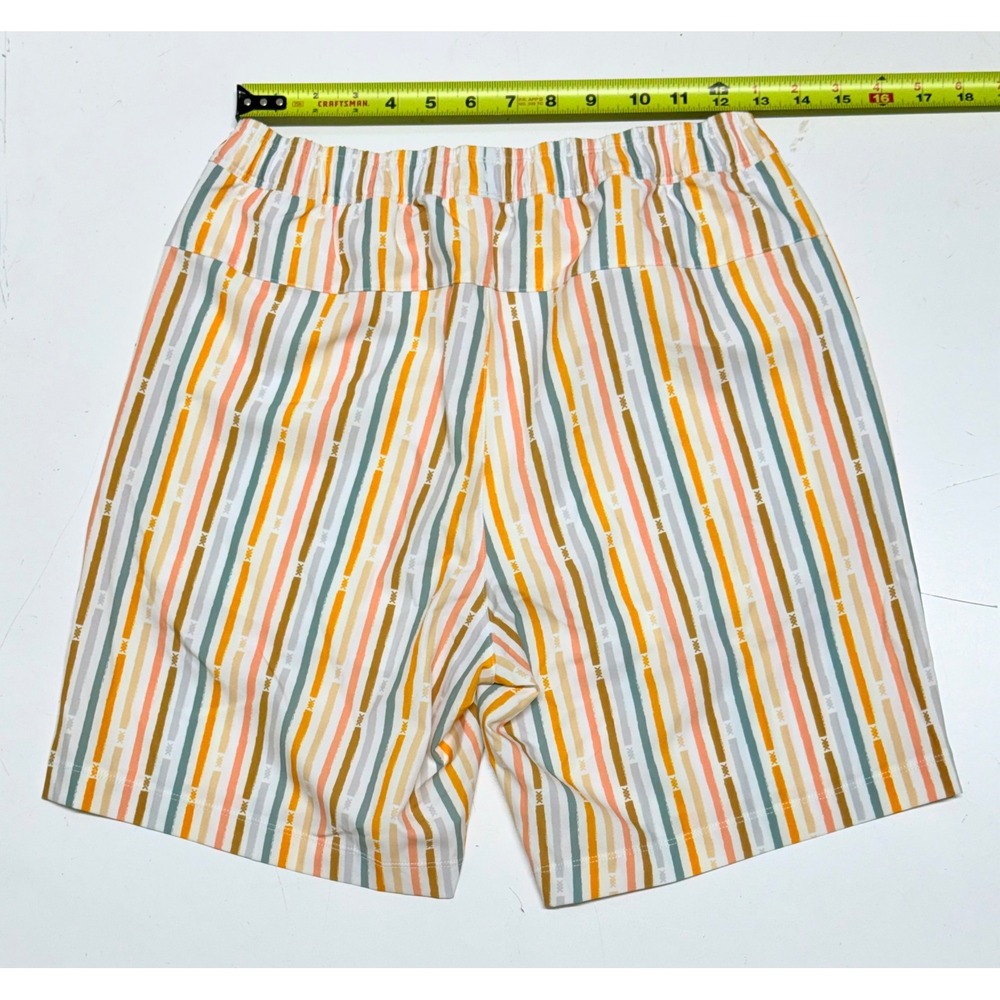 Rhone R&R Trunk 7.5" Swim Shorts Mens Small Cross Stitch Stripe New 101821-968-S - Picture 2 of 4